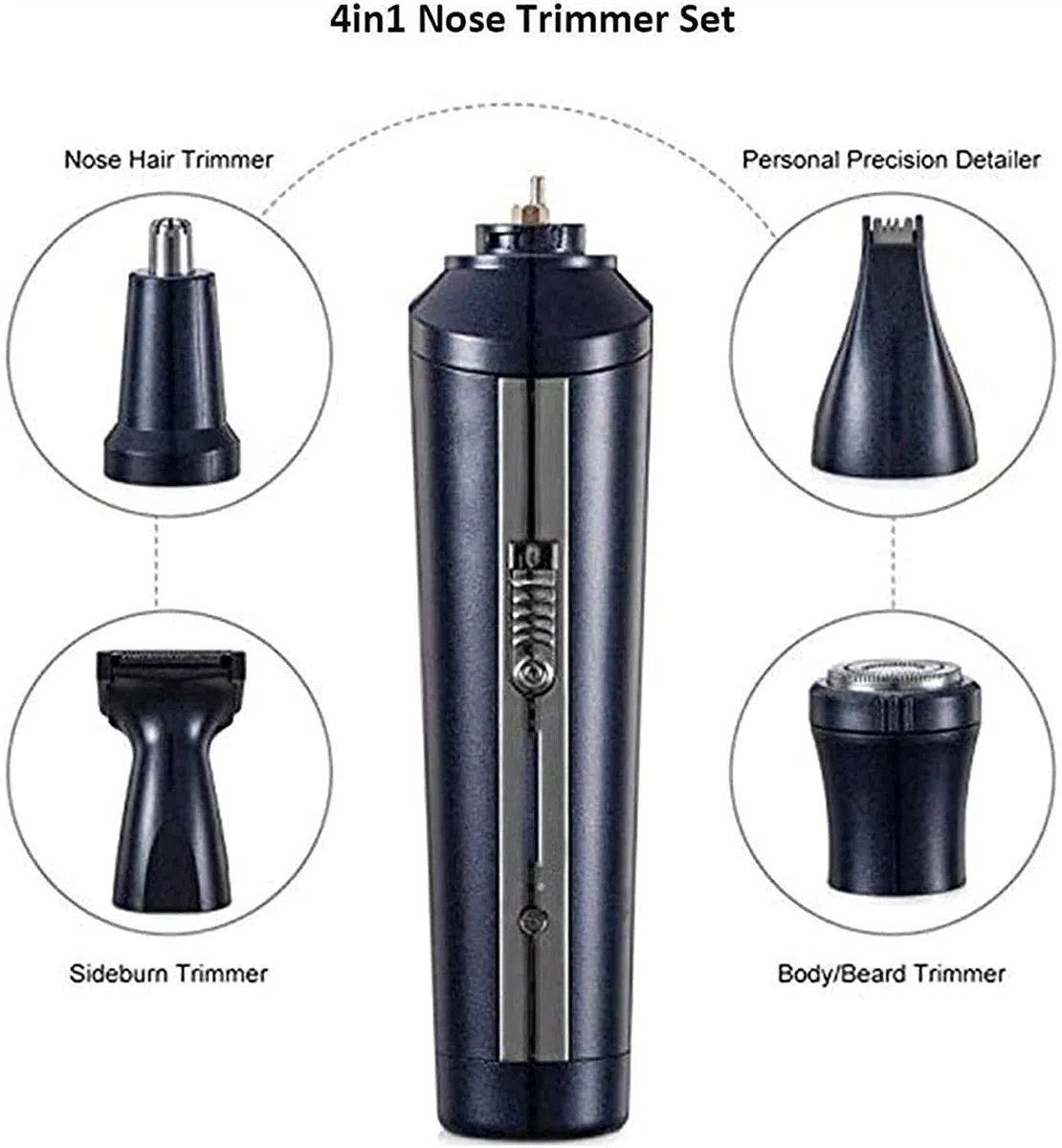 Trimmer del Cabello de la Oreja y la Nariz, la Recortadora Profesional de la Nariz for Hombres y Mujeres Eye Cy Cyebrow Pein Facial Trimmer Kit de Aseo Corporal, Impermeable fácil Limpieza
