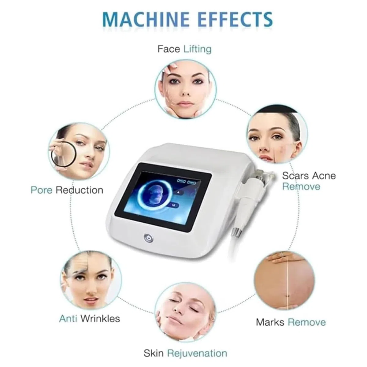 Dispositivo Eliminación Arrugas Y El Tratamiento Estrías, Máquina Microagujas Radiofrecuencia Fraccionada Rejuvenecimiento Facial, Terapia Lifting Cutáneo Y Rejuvenecimiento Piel