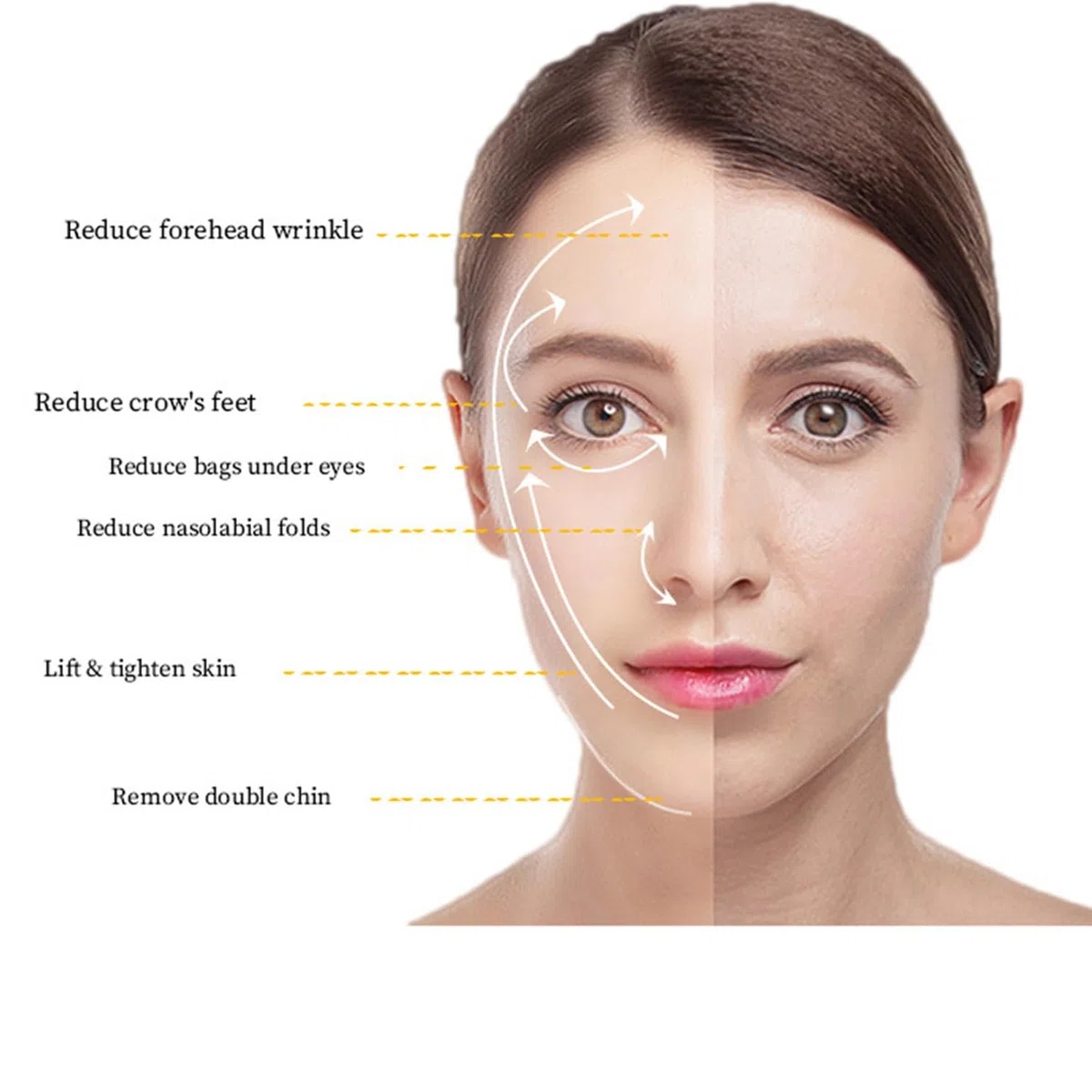 Equipo de cuidado de la piel 7D para lifting facial, dispositivo reafirmante para lifting facial, eliminación de arrugas y estiramiento, lifting, tonificación y reafirmación facial con 7 cartuchos.
