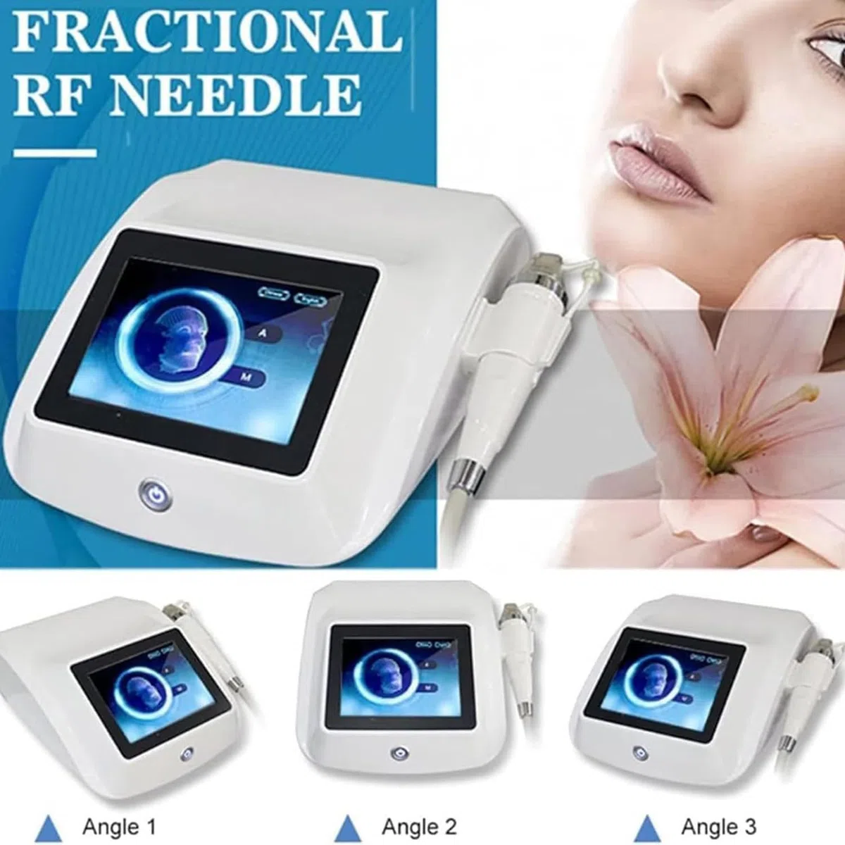 Dispositivo Eliminación Arrugas Y El Tratamiento Estrías, Máquina Microagujas Radiofrecuencia Fraccionada Rejuvenecimiento Facial, Terapia Lifting Cutáneo Y Rejuvenecimiento Piel